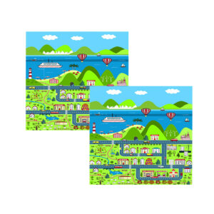 SOGA 2X 120cm Kids Rug Street Map Play Mat Educational Baby Theme Park Area Rugs KidCarpet603X2 AU Depot Free Shipping SOGA 2X 120cm Kids Rug Street Map Play Mat - AU DEPOT
