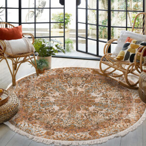 Buy SOGA 2X 120cm Mandala Pattern Circle Area Rugs for Living Room Lounge, Anti-slip Doormat, Home Decor Online - Home & Living - 2 - AU Depot Free Shipping