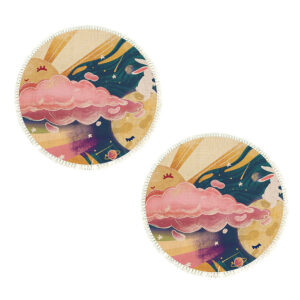 Buy SOGA 2X 120cm Round Tassels Carpet Sky Landscape Clouds Boho Circle Area Rugs, Home Decor Online - Home & Living - 1 - AU Depot Free Shipping