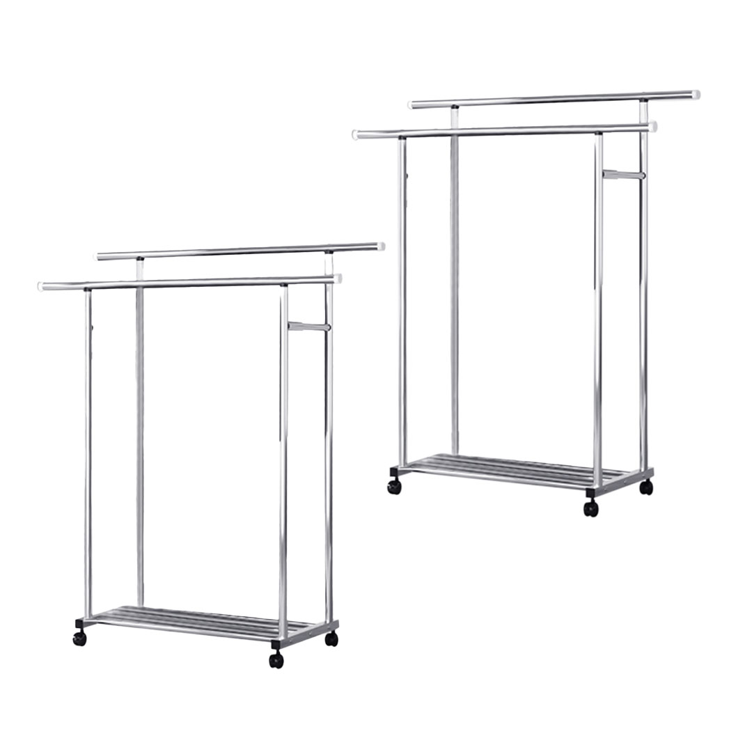 SOGA 2X 120cm Stainless Steel Floor-Standing Clothes Rack - Durable and Space-Saving Laundry Organizer - - BSXG2528X2 1 SOGA 2X 120cm Stainless Steel Floor-Standing Clothes Rack - Durable and Space-Saving Laundry Organizer - AU DEPOT Buy SOGA 2X 120cm Stainless Steel Floor-Standing Clothes Rack - Durable and Space-Saving Laundry Organizer Online - Home & Living - 1 - AU Depot Free Shipping