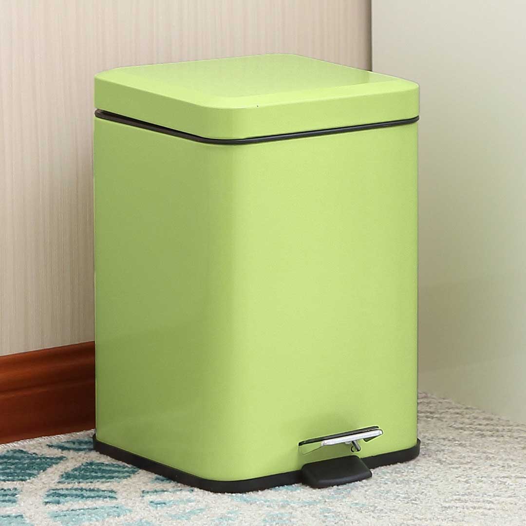SOGA 2X 12L Foot Pedal Stainless Steel Rubbish Recycling Garbage Waste Trash Bin Square Green - RubbishBinSquare12LGreenX2 - Home & Living - 8 - AU DEPOT SOGA Buy SOGA 2X 12L Foot Pedal Stainless Steel Rubbish Recycling Garbage Waste Trash Bin Square Green Online - Home & Living - 8 - AU Depot Free Shipping