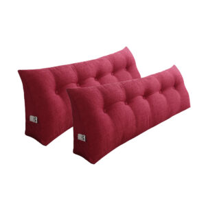 SOGA 2X 150cm Rose Red Triangular Wedge Bed Pillow Headboard Backrest Bedside Tatami Cushion Home Decor Pillow6113X2 AU Depot Free Shipping SOGA 2X 150cm Rose Red Triangular Wedge Bed Pillow Headboard Backrest Bedside Tatami Cushion Home Decor - AU DEPOT