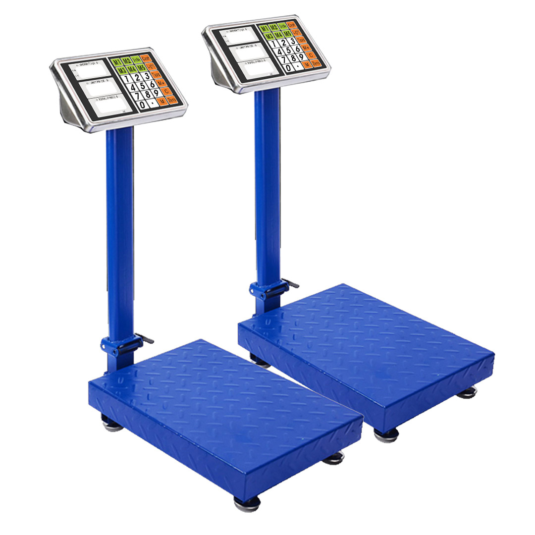 SOGA 2X 150kg Electronic Digital Platform Scale Computing Shop Postal Weight Blue - Kitchen Scales - 150kgPlatformScalesBlueX2 1 SOGA 2X 150kg Electronic Digital Platform Scale Computing Shop Postal Weight Blue - AU DEPOT Buy SOGA 2X 150kg Electronic Digital Platform Scale Computing Shop Postal Weight Blue Online - Home & Living - 1 - AU Depot Free Shipping