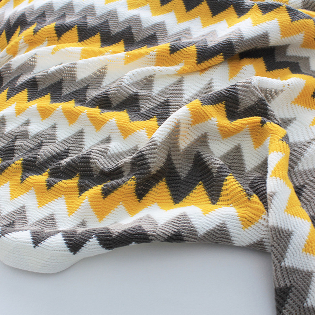SOGA 2X 170cm Yellow Zigzag Striped Throw Blanket Acrylic Wave Knitted Fringed Woven Cover Couch Bed Sofa Home Decor - Blanket917X2 - Home - 7 - AU DEPOT SOGA Buy SOGA 2X 170cm Yellow Zigzag Striped Throw Blanket Acrylic Wave Knitted Fringed Woven Cover Couch Bed Sofa Home Decor Online - Home - 7 - AU Depot Free Shipping