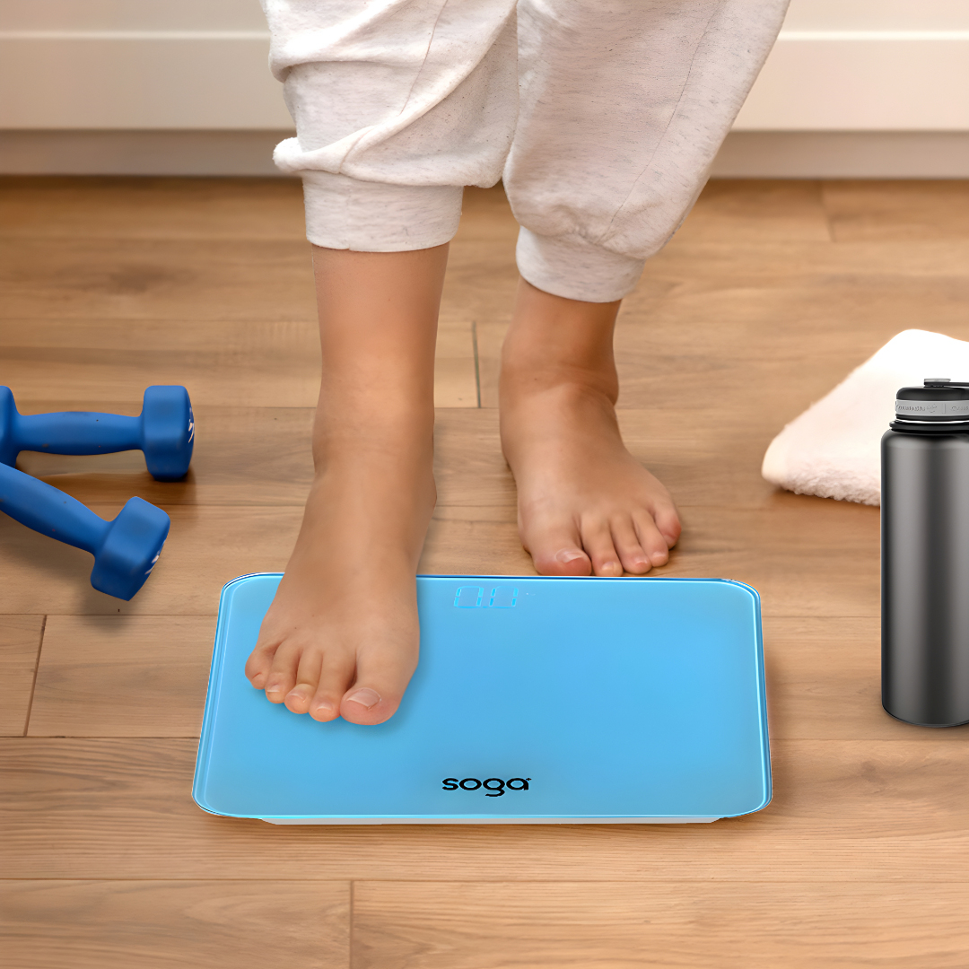 SOGA 2X 180kg Digital Fitness Weight Bathroom Gym Body Glass LCD Electronic Scales Blue - BodyWeightScaleBlueX2 - home & living > bathroom > bathroom accessories > bathroom scales - 6 - AU DEPOT SOGA Buy SOGA 2X 180kg Digital Fitness Weight Bathroom Gym Body Glass LCD Electronic Scales Blue Online - home & living > bathroom > bathroom accessories > bathroom scales - 6 - AU Depot Free Shipping