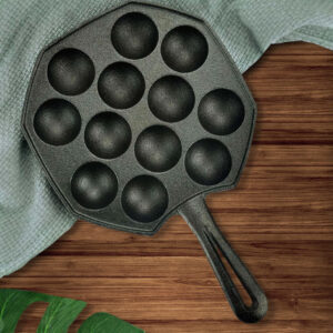 Buy SOGA 2X 18CM Cast Iron Takoyaki Fry Pan Octopus Balls Maker 12 Hole Cavities Grill Mold Online - Home & Living - 2 - AU Depot Free Shipping