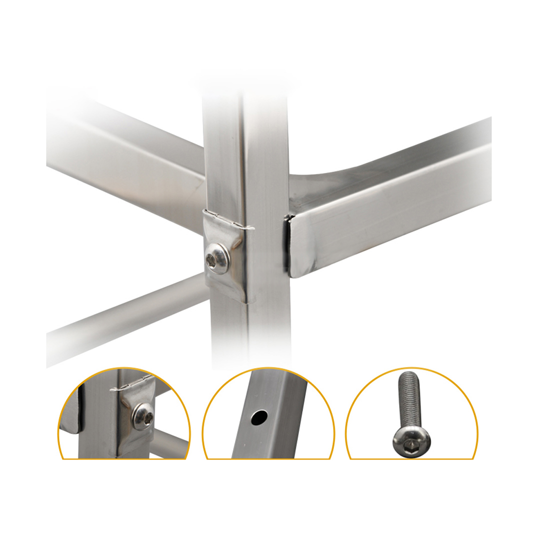 SOGA 2X 2 Tier 75x40x83cm Stainless Steel Kitchen Trolley Bowl Collect Service Food Cart Small - FoodCart1203X2 - Business & Industrial - 5 - AU DEPOT SOGA Buy SOGA 2X 2 Tier 75x40x83cm Stainless Steel Kitchen Trolley Bowl Collect Service Food Cart Small Online - Business & Industrial - 5 - AU Depot Free Shipping