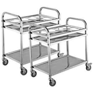 Buy SOGA 2X 2 Tier Stainless Steel 8 Compartment Kitchen Seasoning Car Service Trolley Condiment Holder Cart Spice Bowl Online - Business & Industrial - 1 - AU Depot Free Shipping