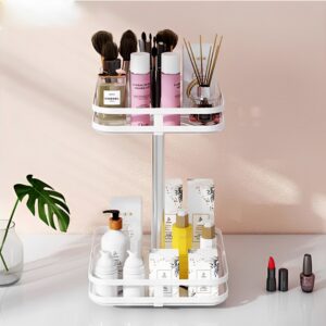 Buy SOGA 2X 2 Tier Steel White Square Rotating Multi-Function Kitchen Portable Storage Spice Seasoning Kitchen Countertop Organiser Shelf Online - Garden, Tools & Hardware - 2 - AU Depot Free Shipping