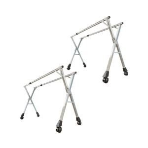 Buy SOGA 2X 2.0m Portable Standing Clothes Drying Rack Foldable Space-Saving Laundry Holder with Wheels Online - Home & Living - 1 - AU Depot Free Shipping