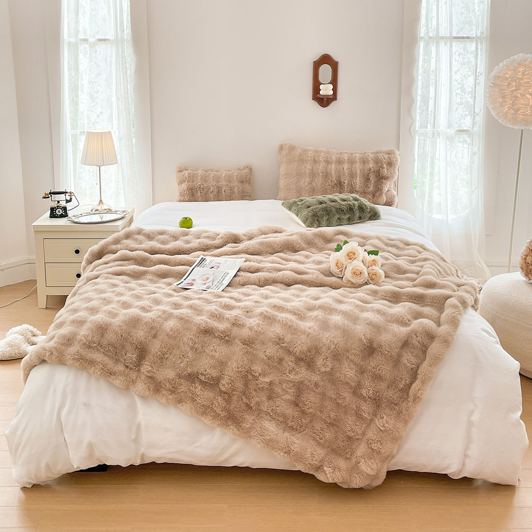 SOGA 2X 200cm Light Camel Fur Fuzzy Super Soft and Cozy Fluffy Throw Blanket - BlanketFur332X2 - Home - 2 - AU DEPOT SOGA Buy SOGA 2X 200cm Light Camel Fur Fuzzy Super Soft and Cozy Fluffy Throw Blanket Online - Home - 2 - AU Depot Free Shipping