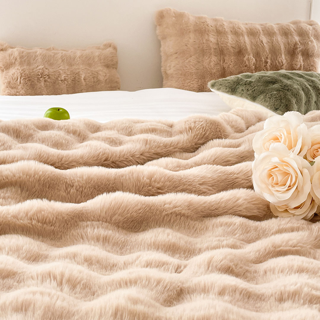 SOGA 2X 200cm Light Camel Fur Fuzzy Super Soft and Cozy Fluffy Throw Blanket - BlanketFur332X2 - Home - 4 - AU DEPOT SOGA Buy SOGA 2X 200cm Light Camel Fur Fuzzy Super Soft and Cozy Fluffy Throw Blanket Online - Home - 4 - AU Depot Free Shipping