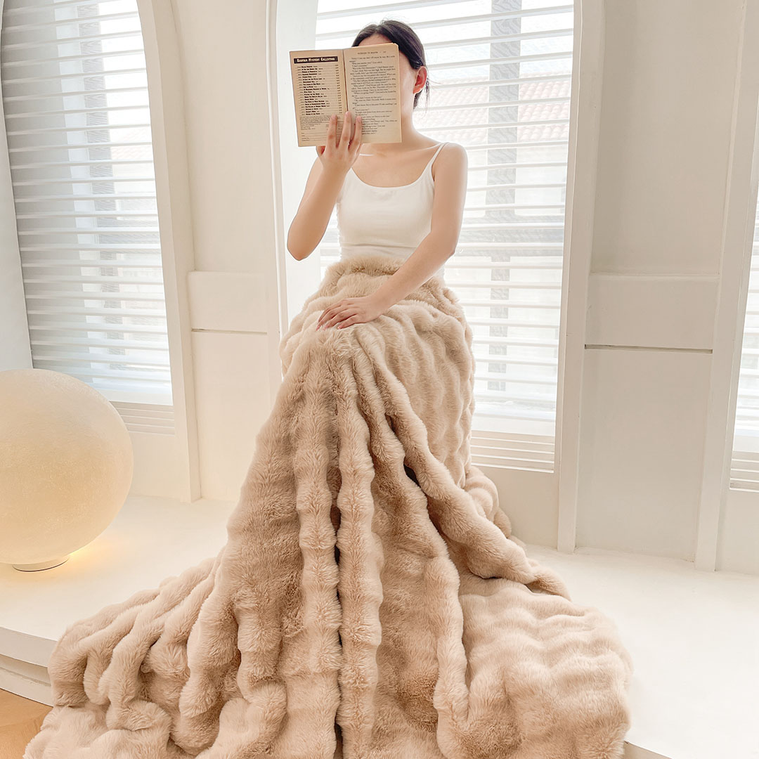 SOGA 2X 200cm Light Camel Fur Fuzzy Super Soft and Cozy Fluffy Throw Blanket - BlanketFur332X2 - Home - 9 - AU DEPOT SOGA Buy SOGA 2X 200cm Light Camel Fur Fuzzy Super Soft and Cozy Fluffy Throw Blanket Online - Home - 9 - AU Depot Free Shipping