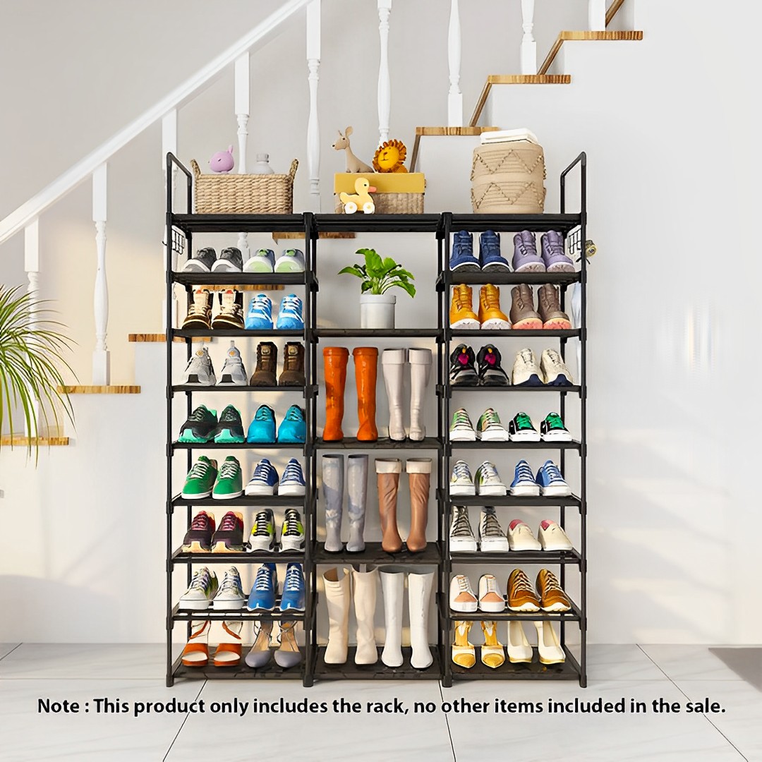 SOGA 2X 21-Shelf Tier Shoe Storage Shelf Space-Saving Caddy Rack Organiser with Handle - Rack0006X2 - Furniture - 2 - AU DEPOT SOGA Buy SOGA 2X 21-Shelf Tier Shoe Storage Shelf Space-Saving Caddy Rack Organiser with Handle Online - Furniture - 2 - AU Depot Free Shipping