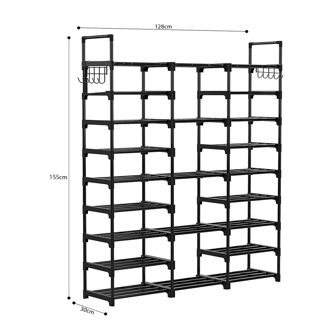 SOGA 2X 21-Shelf Tier Shoe Storage Shelf Space-Saving Caddy Rack Organiser with Handle - Rack0006X2 - Furniture - 6 - AU DEPOT SOGA Buy SOGA 2X 21-Shelf Tier Shoe Storage Shelf Space-Saving Caddy Rack Organiser with Handle Online - Furniture - 6 - AU Depot Free Shipping