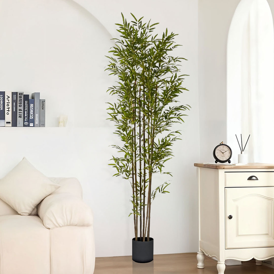 SOGA 2X 210cm Lucky Bamboo Tree Bambusa Vulgaris Artificial Plant w/ 7 Branches Home Accent Decor - APlantFHZ210X2 - Home & Living - 2 - AU DEPOT SOGA Buy SOGA 2X 210cm Lucky Bamboo Tree Bambusa Vulgaris Artificial Plant w/ 7 Branches Home Accent Decor Online - Home & Living - 2 - AU Depot Free Shipping