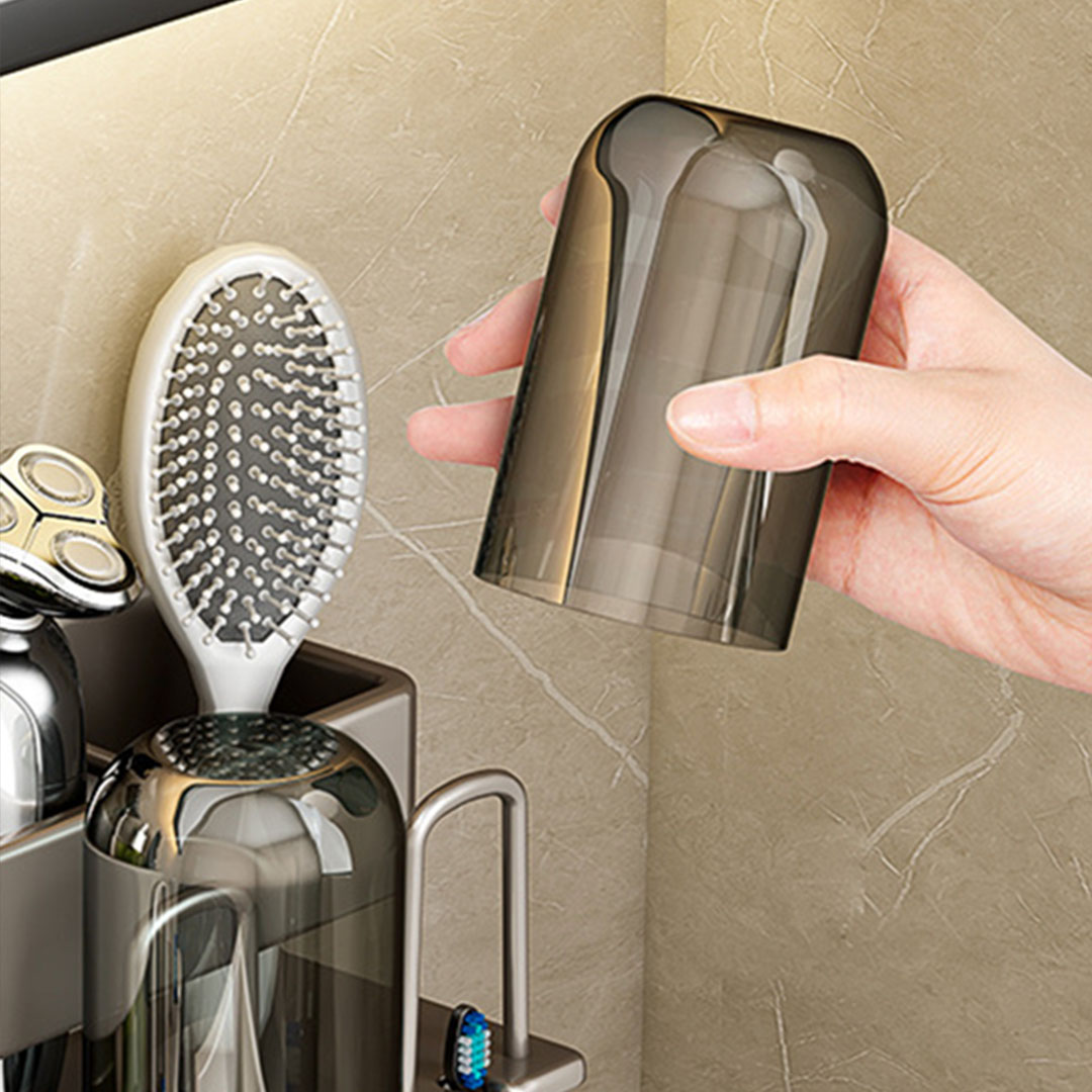 SOGA 2X 21cm Wall-Mounted Bathroom Storage Organiser Space Saving Adhesive Shelf Rack - TAN1002X2 - Home - 5 - AU DEPOT SOGA Buy SOGA 2X 21cm Wall-Mounted Bathroom Storage Organiser Space Saving Adhesive Shelf Rack Online - Home - 5 - AU Depot Free Shipping