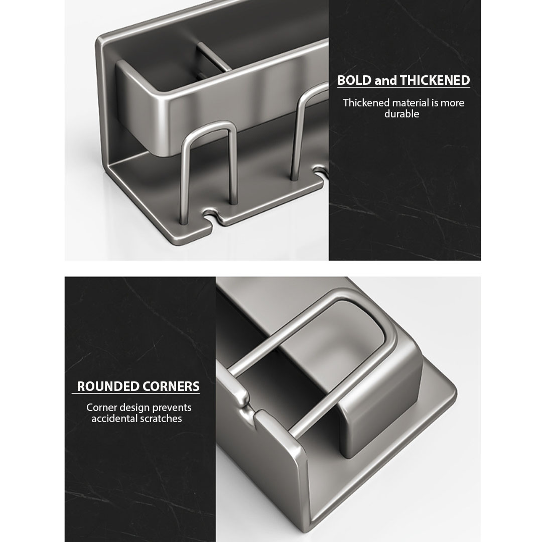 SOGA 2X 21cm Wall-Mounted Bathroom Storage Organiser Space Saving Adhesive Shelf Rack - TAN1002X2 - Home - 9 - AU DEPOT SOGA Buy SOGA 2X 21cm Wall-Mounted Bathroom Storage Organiser Space Saving Adhesive Shelf Rack Online - Home - 9 - AU Depot Free Shipping