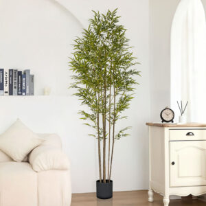 Buy SOGA 2X 240cm Lucky Bamboo Tree Bambusa Vulgaris Artificial Plant w/ 7 Branches Home Accent Decor Online - Home & Living - 2 - AU Depot Free Shipping