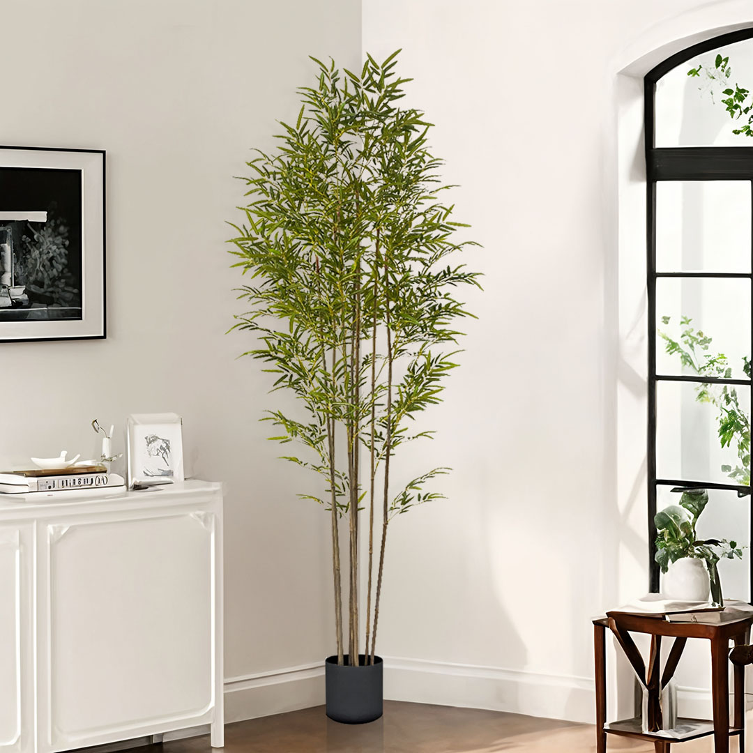 SOGA 2X 240cm Lucky Bamboo Tree Bambusa Vulgaris Artificial Plant w/ 7 Branches Home Accent Decor - APlantFHZ24X2 - Home & Living - 5 - AU DEPOT SOGA Buy SOGA 2X 240cm Lucky Bamboo Tree Bambusa Vulgaris Artificial Plant w/ 7 Branches Home Accent Decor Online - Home & Living - 5 - AU Depot Free Shipping