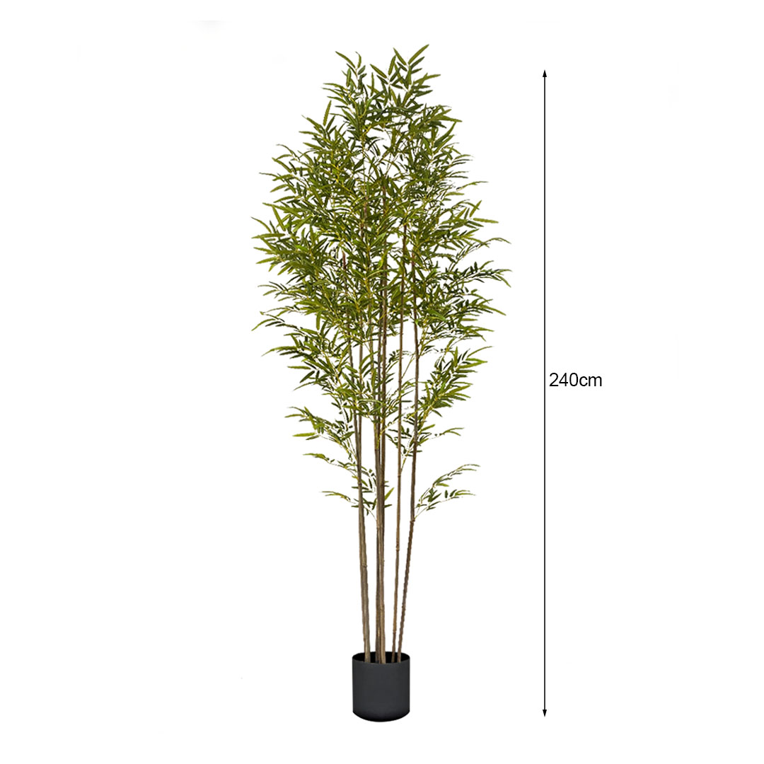 SOGA 2X 240cm Lucky Bamboo Tree Bambusa Vulgaris Artificial Plant w/ 7 Branches Home Accent Decor - APlantFHZ24X2 - Home & Living - 6 - AU DEPOT SOGA Buy SOGA 2X 240cm Lucky Bamboo Tree Bambusa Vulgaris Artificial Plant w/ 7 Branches Home Accent Decor Online - Home & Living - 6 - AU Depot Free Shipping