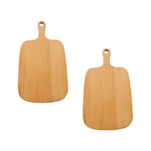 Buy SOGA 2X 26cm Brown Rectangle Wooden Serving Tray Chopping Board Paddle with Handle Home Decor Online - Kitchenware - 1 - AU Depot Free Shipping