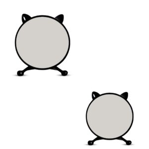 Buy SOGA 2X 30cm Black Smart Makeup Bedroom Table Mirror Cat Ear Style No LED Light Online - Home - 1 - AU Depot Free Shipping