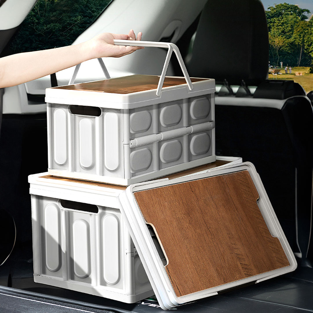 SOGA 2X 34.5 cm 18L White Car & Camping Foldable Storage Box Crate Stackable Container with Handle - StorageBox3706X2 - Furniture - 10 - AU DEPOT SOGA Buy SOGA 2X 34.5 cm 18L White Car & Camping Foldable Storage Box Crate Stackable Container with Handle Online - Furniture - 10 - AU Depot Free Shipping