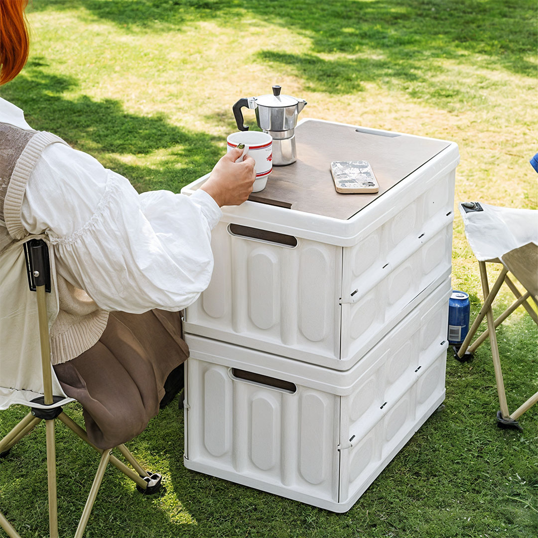 SOGA 2X 34.5x22cm 18L White Car & Camping Foldable Storage Box Crate Stackable Container No Handle - StorageBox3700X2 - Furniture - 3 - AU DEPOT SOGA Buy SOGA 2X 34.5x22cm 18L White Car & Camping Foldable Storage Box Crate Stackable Container No Handle Online - Furniture - 3 - AU Depot Free Shipping