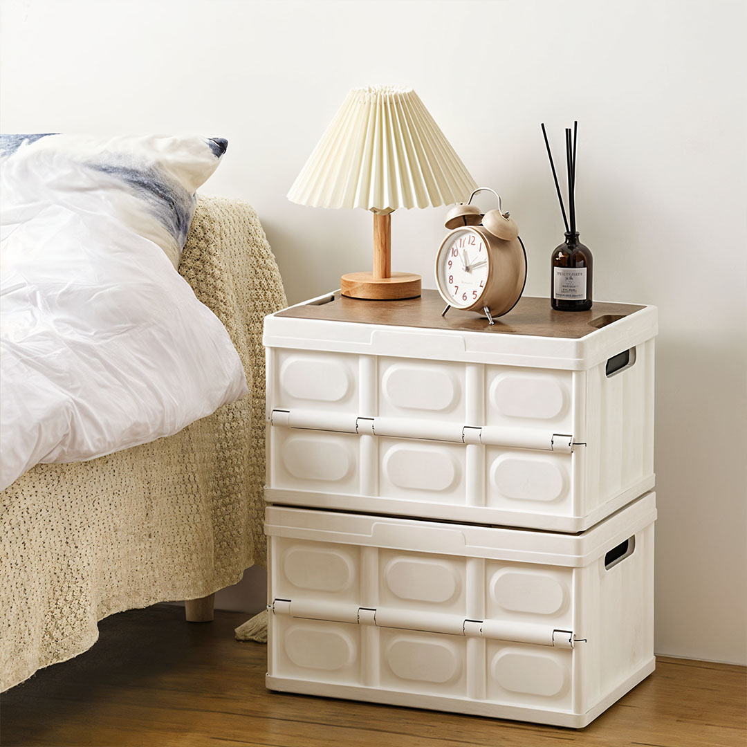 SOGA 2X 34.5x22cm 18L White Car & Camping Foldable Storage Box Crate Stackable Container No Handle - StorageBox3700X2 - Furniture - 8 - AU DEPOT SOGA Buy SOGA 2X 34.5x22cm 18L White Car & Camping Foldable Storage Box Crate Stackable Container No Handle Online - Furniture - 8 - AU Depot Free Shipping