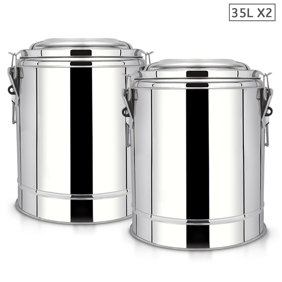 SOGA 2X 35L Stainless Steel Insulated Stock Pot Hot & Cold Beverage Container - Spirit Dispensers - InsulatedPot3204X2 1 SOGA 2X 35L Stainless Steel Insulated Stock Pot Hot & Cold Beverage Container - AU DEPOT Buy SOGA 2X 35L Stainless Steel Insulated Stock Pot Hot & Cold Beverage Container Online - Home & Living - 1 - AU Depot Free Shipping