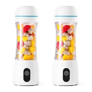 Buy SOGA 2X 380ml Portable Mini USB Rechargeable Handheld Fruit Mixer Juicer White Online - electronics & appliances > appliances > small kitchen appliances > coffee machines & beverages > juicers - 1 - AU Depot Free Shipping