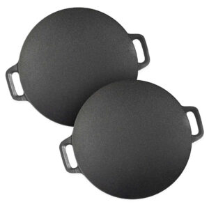 Buy SOGA 2X 40X33cm Cast Iron Induction Crepes Pan Baking Cookie Pancake Pizza Bakeware Online - Home & Living - 1 - AU Depot Free Shipping