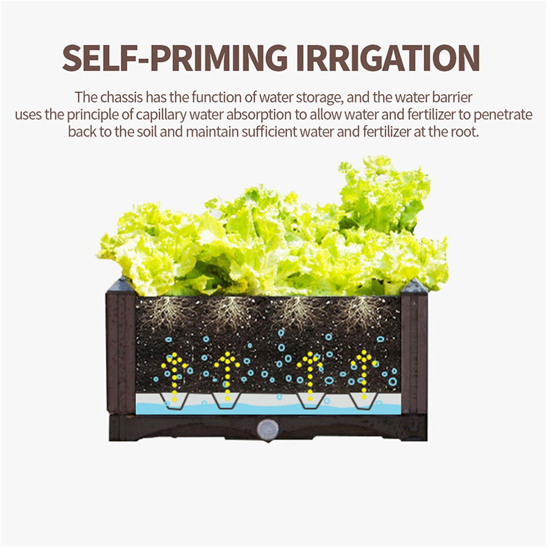 SOGA 2X 40cm Raised Planter Box Vegetable Herb Flower Outdoor Plastic Plants Garden Bed with Legs - PlantBox1EX2 - Garden, Tools & Hardware - 7 - AU DEPOT SOGA Buy SOGA 2X 40cm Raised Planter Box Vegetable Herb Flower Outdoor Plastic Plants Garden Bed with Legs Online - Garden, Tools & Hardware - 7 - AU Depot Free Shipping