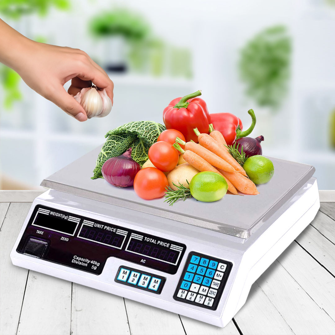 SOGA 2X 40kg Digital Commercial Kitchen Scales Shop Electronic Weight Scale Food White - Scale40kgWHTX2 - home & living > kitchen & dining > kitchen tools & utensils > kitchen scales - 4 - AU DEPOT SOGA Buy SOGA 2X 40kg Digital Commercial Kitchen Scales Shop Electronic Weight Scale Food White Online - home & living > kitchen & dining > kitchen tools & utensils > kitchen scales - 4 - AU Depot Free Shipping