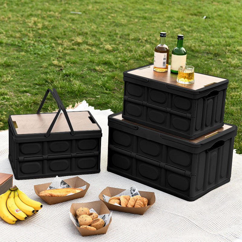 SOGA 2X 42cm 30L Black Car & Camping Foldable Storage Box Crate Stackable Container with Handle - StorageBox3709X2 - Furniture - 2 - AU DEPOT SOGA Buy SOGA 2X 42cm 30L Black Car & Camping Foldable Storage Box Crate Stackable Container with Handle Online - Furniture - 2 - AU Depot Free Shipping