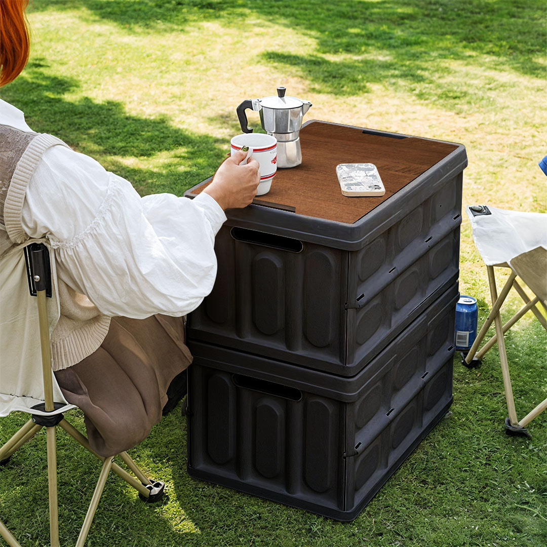 SOGA 2X 42x28.5cm 30L Black Car & Camping Foldable Storage Box Crate Stackable Container No Handle - StorageBox3703X2 - Furniture - 3 - AU DEPOT SOGA Buy SOGA 2X 42x28.5cm 30L Black Car & Camping Foldable Storage Box Crate Stackable Container No Handle Online - Furniture - 3 - AU Depot Free Shipping