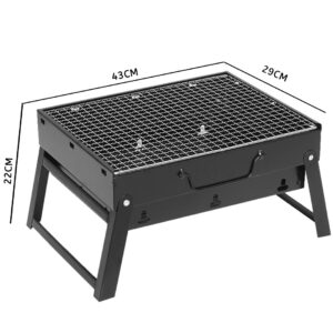 Buy SOGA 2X 43cm Portable Folding Thick Box-type Charcoal Grill for Outdoor BBQ Camping Online - Sports & Outdoors - 2 - AU Depot Free Shipping