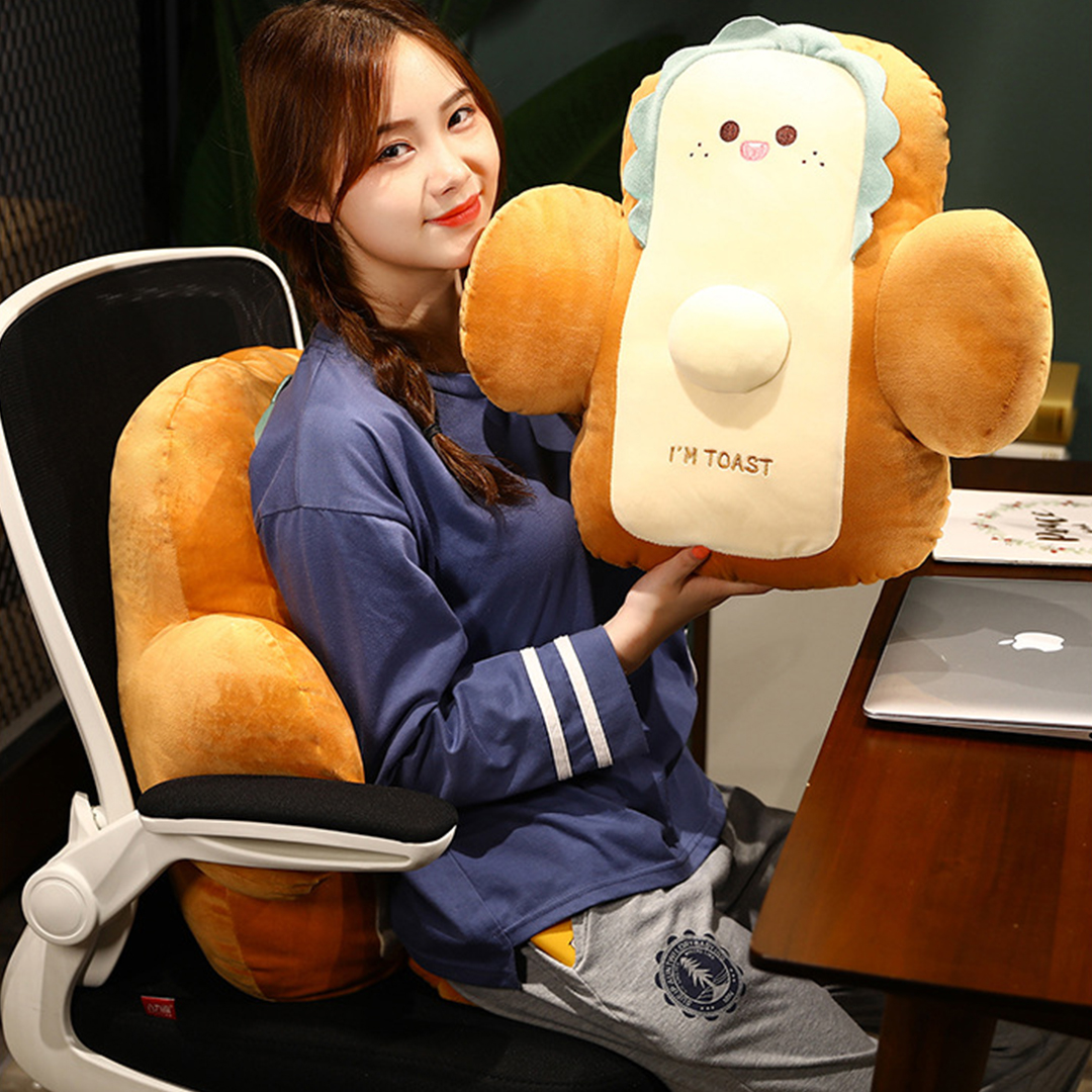 SOGA 2X 48cm Cute Face Toast Bread Cushion Stuffed Car Seat Plush Cartoon Back Support Pillow Home Decor - SCushion061X2 - Furniture - 6 - AU DEPOT SOGA Buy SOGA 2X 48cm Cute Face Toast Bread Cushion Stuffed Car Seat Plush Cartoon Back Support Pillow Home Decor Online - Furniture - 6 - AU Depot Free Shipping