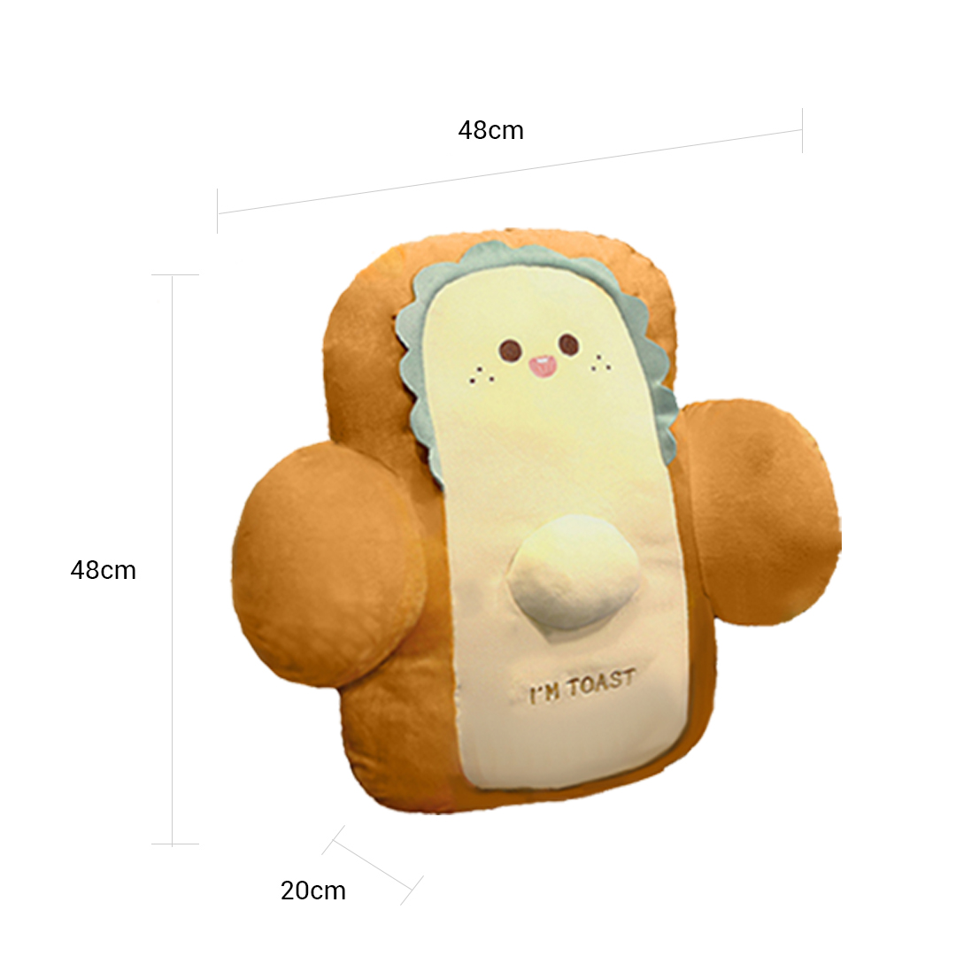 SOGA 2X 48cm Cute Face Toast Bread Cushion Stuffed Car Seat Plush Cartoon Back Support Pillow Home Decor - SCushion061X2 - Furniture - 7 - AU DEPOT SOGA Buy SOGA 2X 48cm Cute Face Toast Bread Cushion Stuffed Car Seat Plush Cartoon Back Support Pillow Home Decor Online - Furniture - 7 - AU Depot Free Shipping