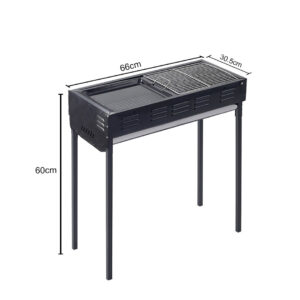 Buy SOGA 2X 66cm Portable Folding Thick Box-Type Charcoal Grill for Outdoor BBQ Camping Online - Sports & Outdoors - 2 - AU Depot Free Shipping