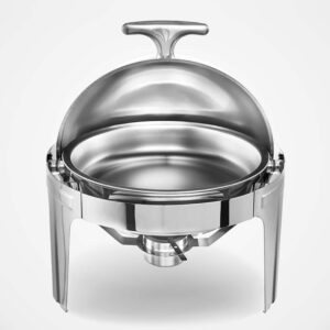 Buy SOGA 2X 6L Stainless Steel Chafing Food Warmer Catering Dish Round Roll Top Online - Furniture - 2 - AU Depot Free Shipping