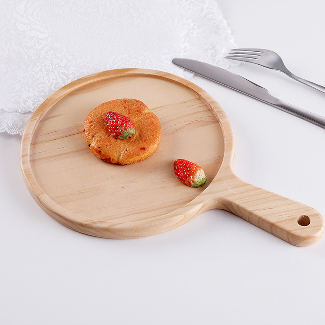 SOGA 2X 7 inch Round Premium Wooden Pine Food Serving Tray Charcuterie Board Paddle Home Decor - WodB107X2 - Kitchenware - 5 - AU DEPOT SOGA Buy SOGA 2X 7 inch Round Premium Wooden Pine Food Serving Tray Charcuterie Board Paddle Home Decor Online - Kitchenware - 5 - AU Depot Free Shipping