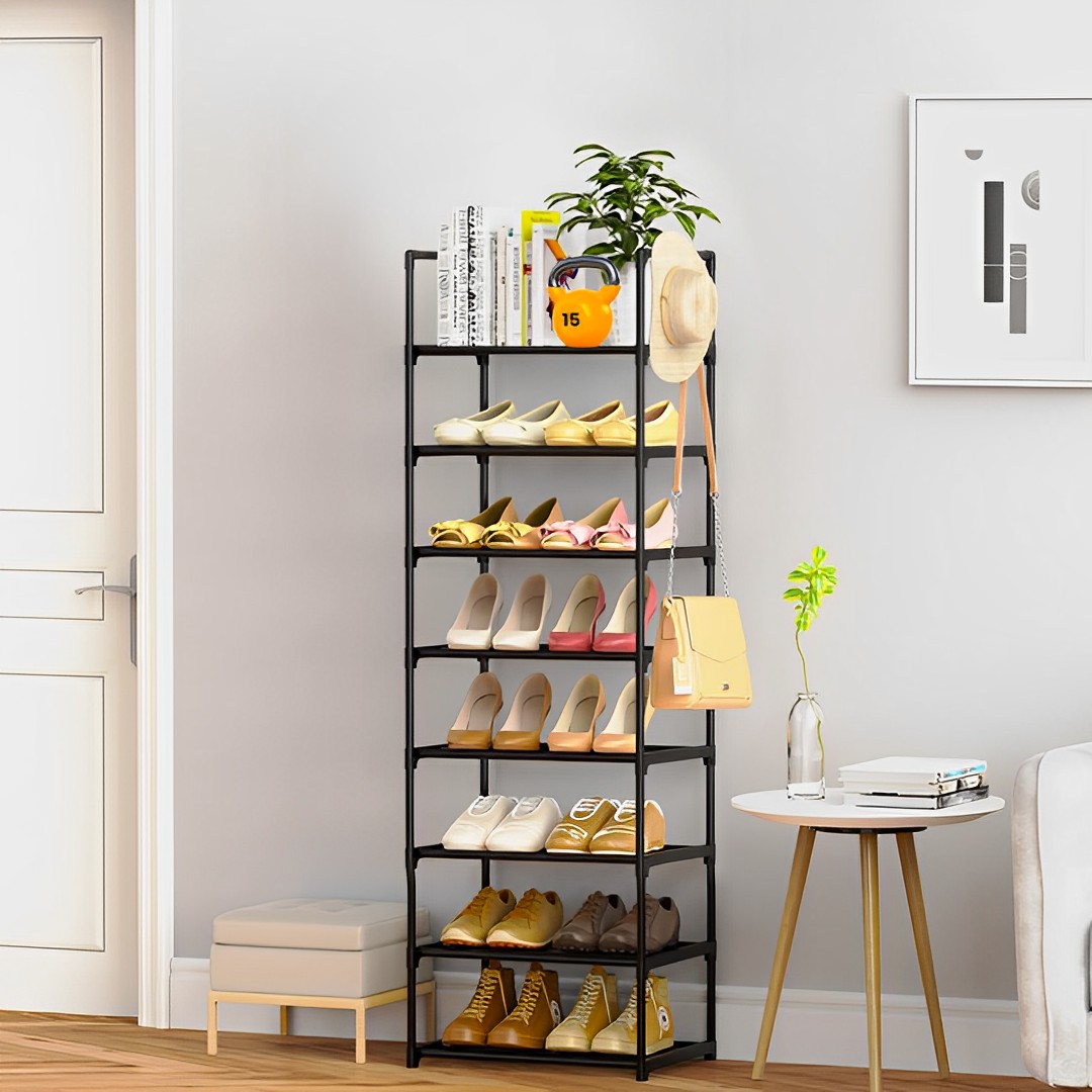 SOGA 2X 8 Tier Shoe Storage Shelf Space-Saving Caddy Rack Organiser with Handle - Rack0007X2 - Furniture - 3 - AU DEPOT SOGA Buy SOGA 2X 8 Tier Shoe Storage Shelf Space-Saving Caddy Rack Organiser with Handle Online - Furniture - 3 - AU Depot Free Shipping