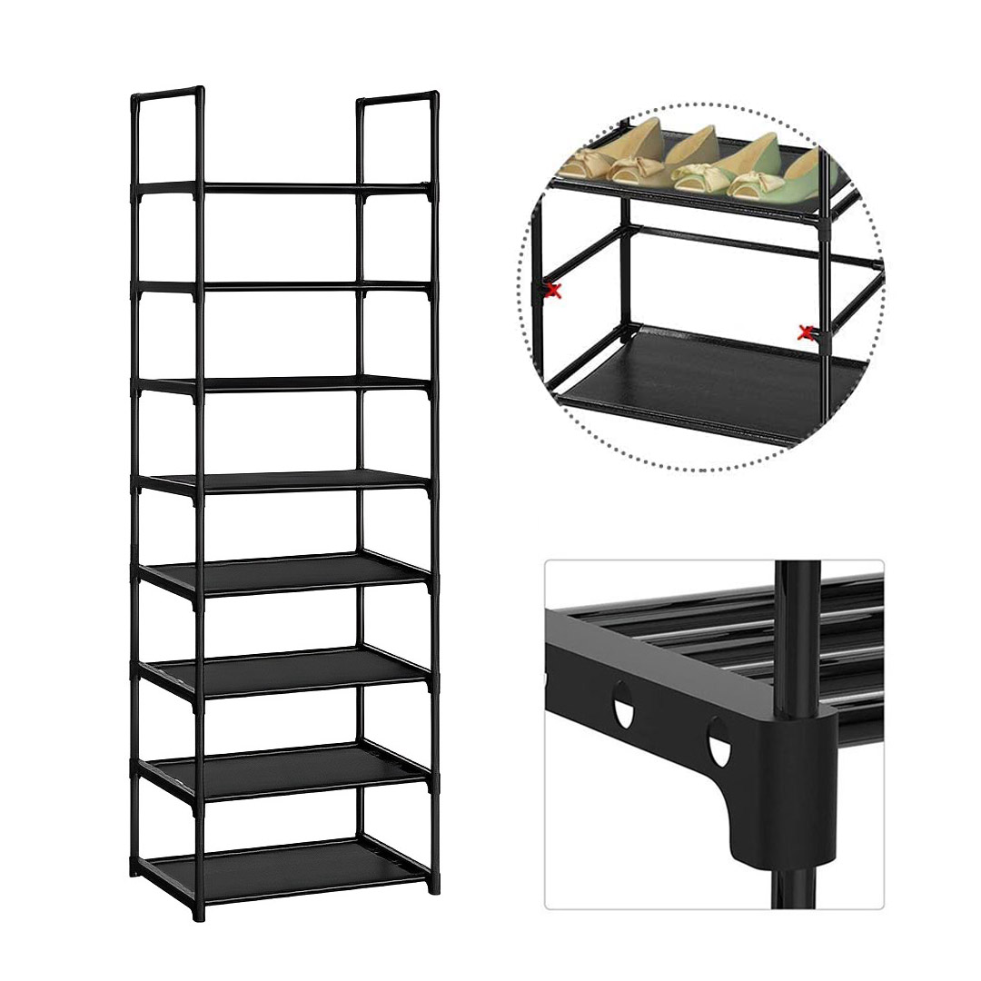 SOGA 2X 8 Tier Shoe Storage Shelf Space-Saving Caddy Rack Organiser with Handle - Rack0007X2 - Furniture - 7 - AU DEPOT SOGA Buy SOGA 2X 8 Tier Shoe Storage Shelf Space-Saving Caddy Rack Organiser with Handle Online - Furniture - 7 - AU Depot Free Shipping