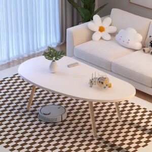 Buy SOGA 2X 80x40cm White Living Room Nordic  Coffee Table Simple Modern Home Style Online - Furniture - 2 - AU Depot Free Shipping