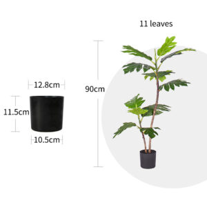 Buy SOGA 2X 90cm 2-Trunk Artificial Natural Green Split-Leaf Philodendron Tree Fake Tropical Indoor Plant Home Office Decor Online - Home & Living - 2 - AU Depot Free Shipping