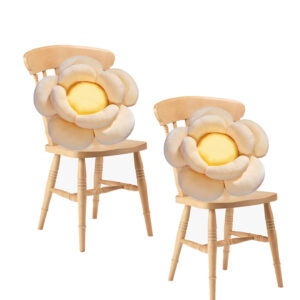 Buy SOGA 2X Beige Double Flower Shape Cushion Soft Bedside Floor Plush Pillow Home Decor Online - Furniture - 1 - AU Depot Free Shipping