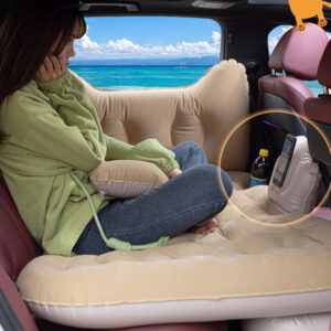 Buy SOGA 2X Beige Honeycomb Inflatable Car Mattress Portable Camping Air Bed Travel Sleeping Kit Essentials Online - Garden, Tools & Hardware - 2 - AU Depot Free Shipping