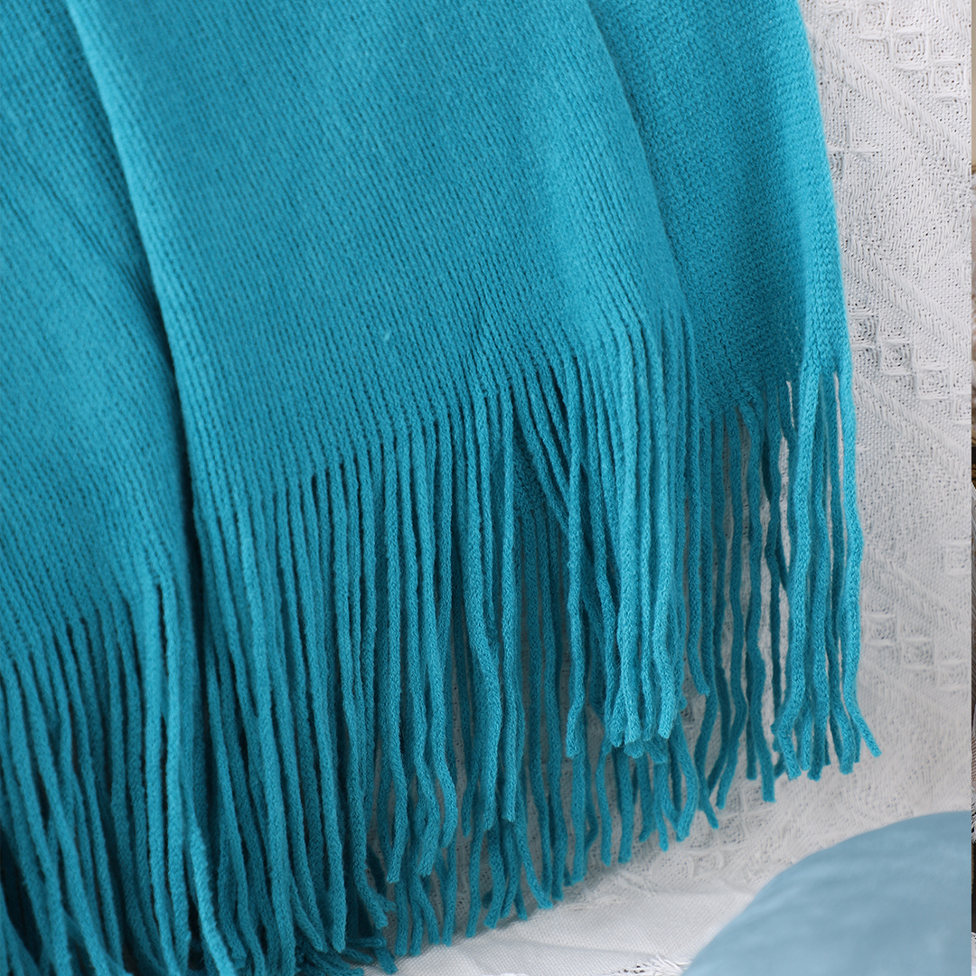 SOGA 2X Blue Acrylic Knitted Throw Blanket Solid Fringed Warm Cozy Woven Cover Couch Bed Sofa Home Decor - Blanket910X2 - Home - 8 - AU DEPOT SOGA Buy SOGA 2X Blue Acrylic Knitted Throw Blanket Solid Fringed Warm Cozy Woven Cover Couch Bed Sofa Home Decor Online - Home - 8 - AU Depot Free Shipping